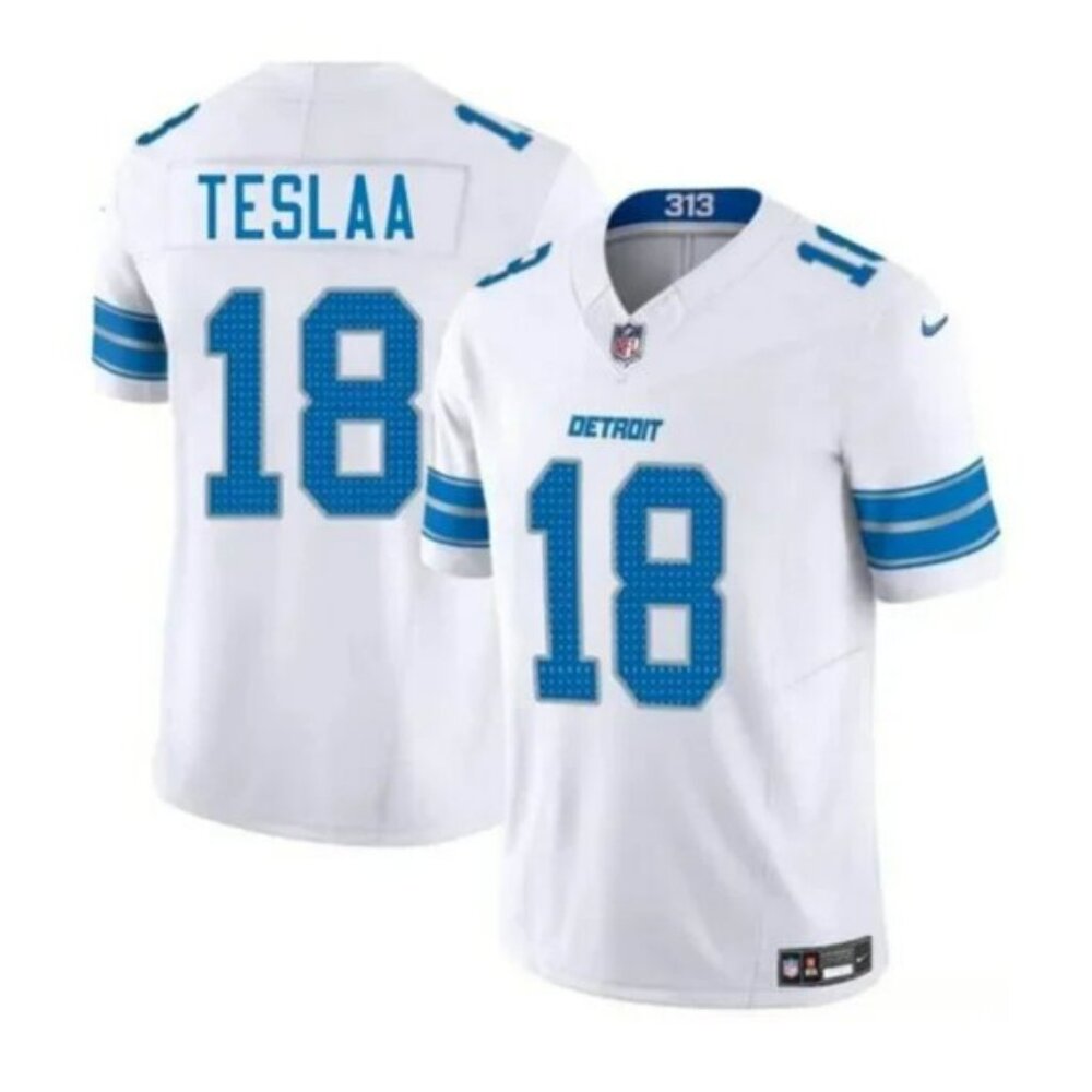 Mens Youths Kids Isaac TeSlaa White Vapor Stitched Jersey